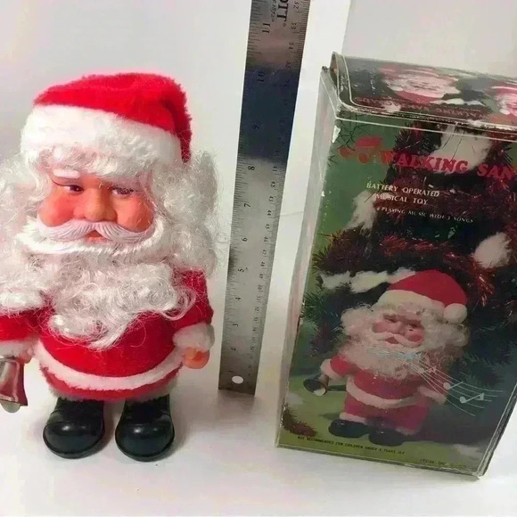 Vintage 10” Walking Santa Claus with original box - Picture 12 of 12